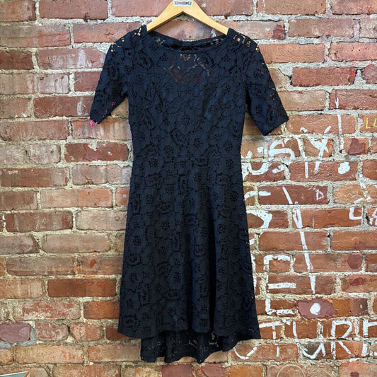 Betsey Johnson Black Lace Mini Dress Size 2