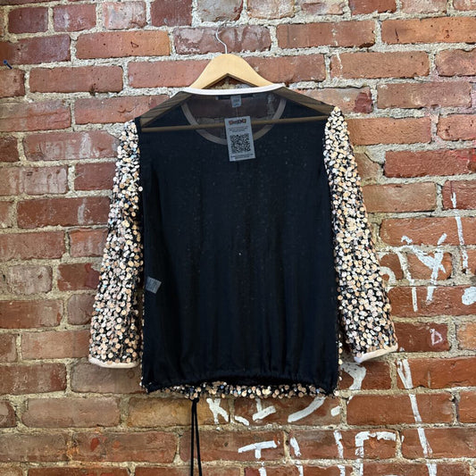 Diane Von Furstenberg Pink Sequin Top Size 2