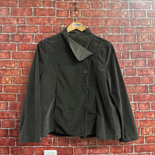 Elemente Clemente Straight Jacket Velour Jacket Brown Size M