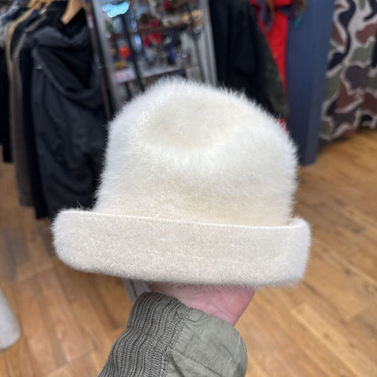 Kangol VTG Bucket Hat Angora/Nylon White