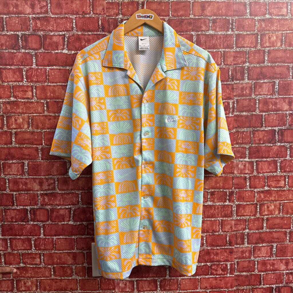 Nike Jersey Knit SS Button Up Size M