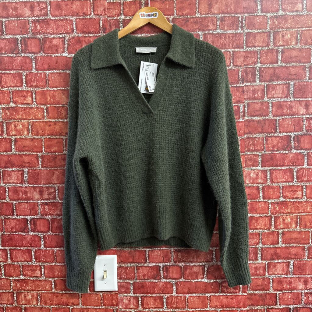 Everlane Green Alpaca Knit Sweater Size S