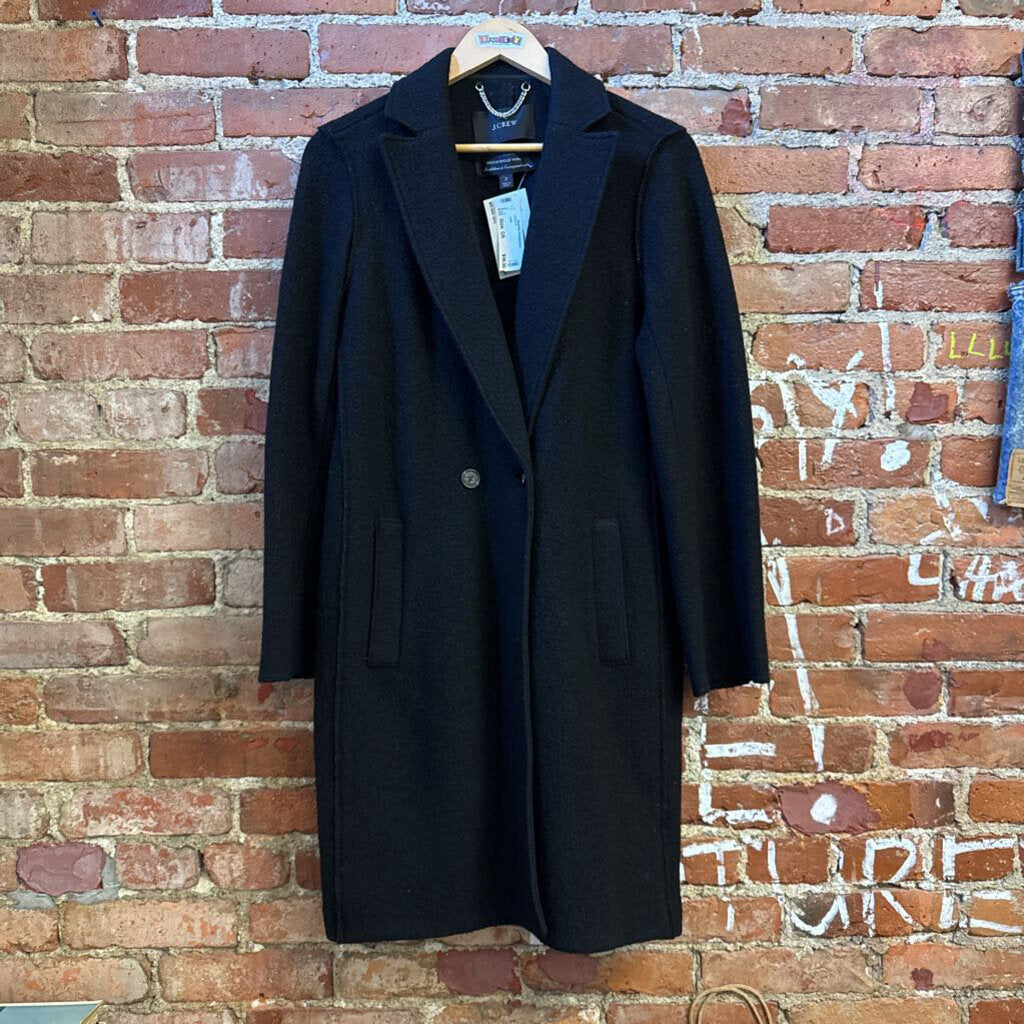 J crew Overcoat Black Size D5
