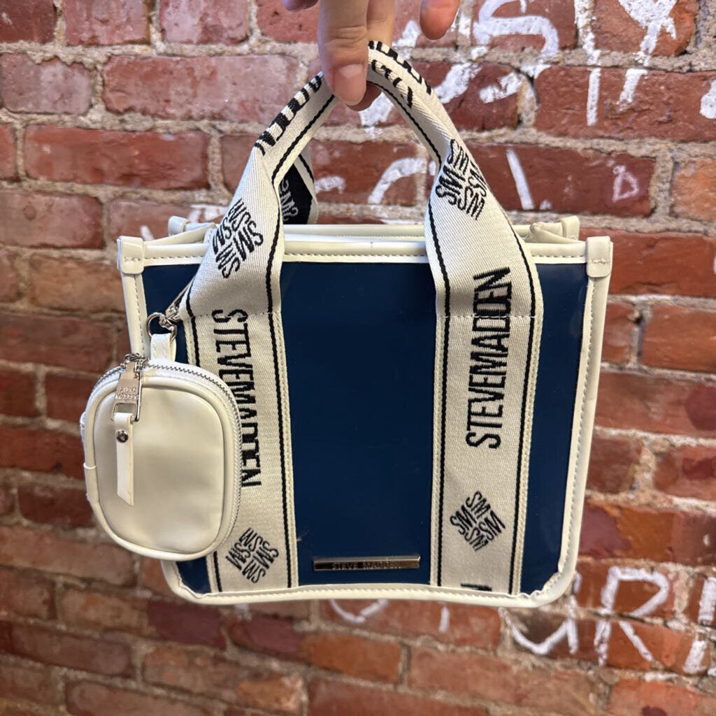 Steve Madden Blue & White Bag