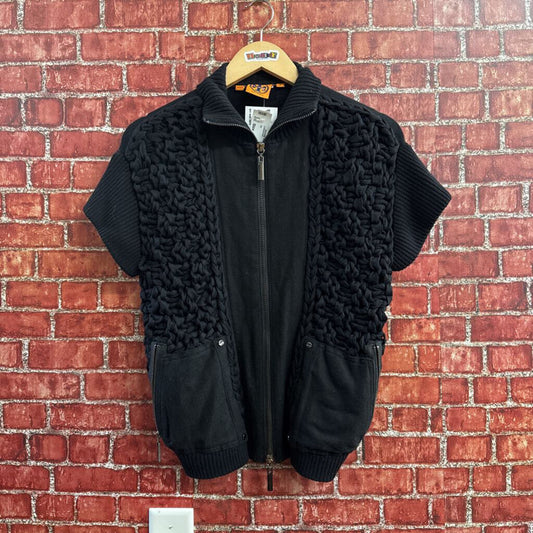 Tory Burch Black Woven Vest Ladies Size M
