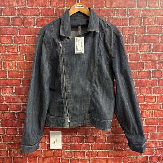 HRNG Side Zip Moto Style Denim Jacket Ladies Size XL