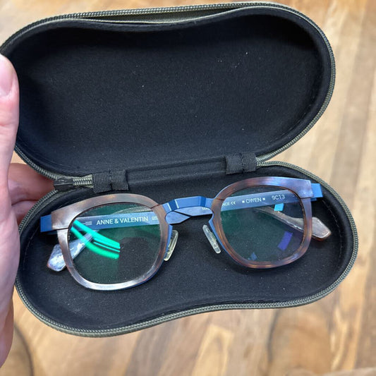 Anne & Valentin Brown & Blue Glasses Frames