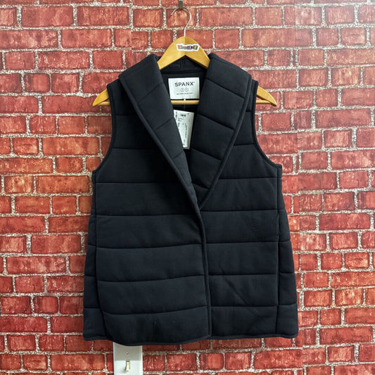 Spanx Quilted Puffer Vest Black Size S