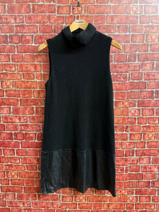 Bailey/44 Black Ribbed Midi Dress Size L