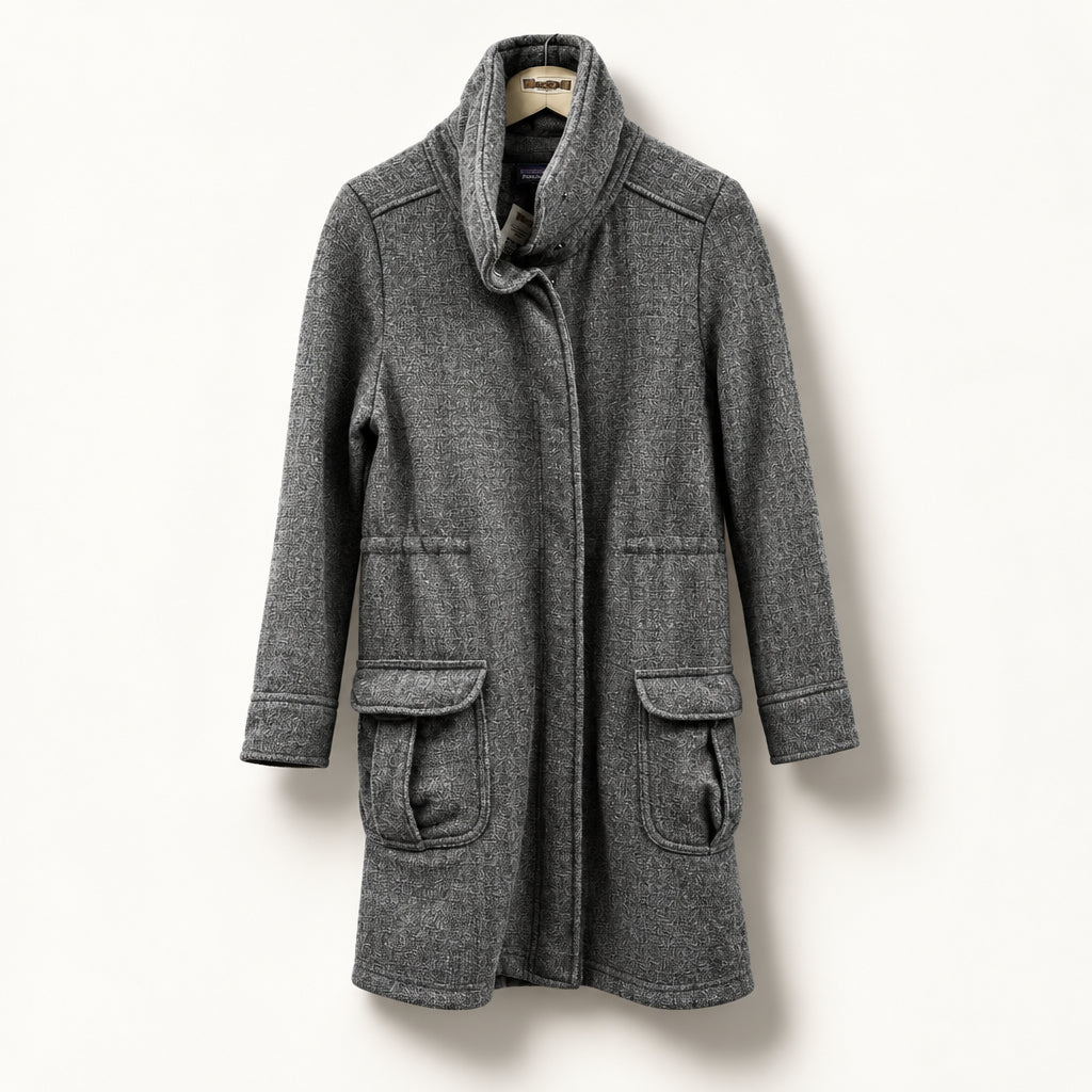 Patagonia Full Length Grey Coat Ladies Size XS