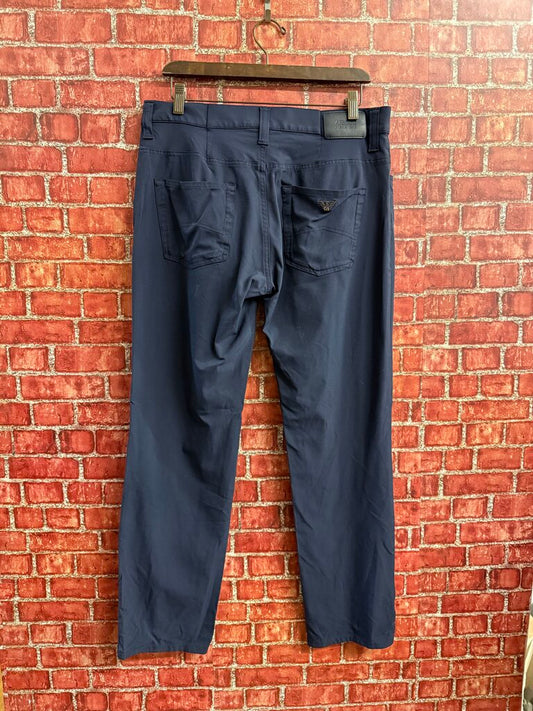 Armani Jeans Blue Stretch Khaki Pants Size 33