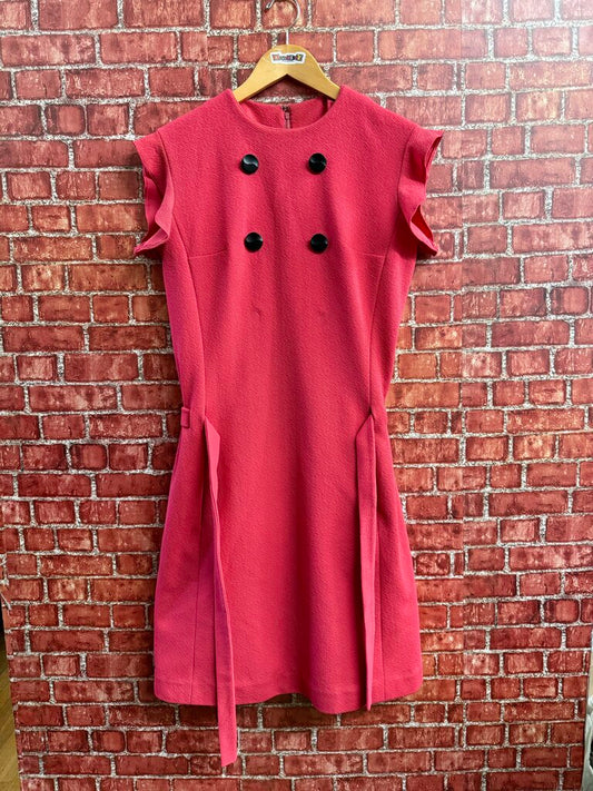 Vintage 1960s Pink Midi Dress Size D3