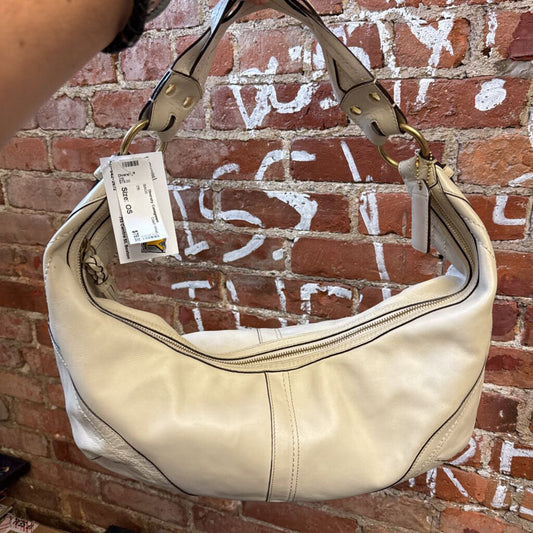 Vintage Coach Soho Dylan Hobo Bag Ivory Leather