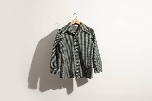 Vintage 1970s Green Leisure Suit Jacket Ladies Size S