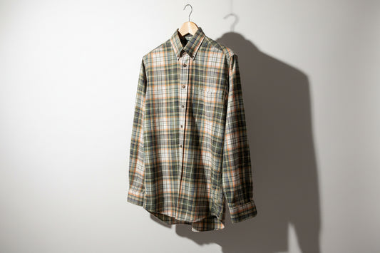 Viyella Flannel Wool Blend Green Men’s Size D6