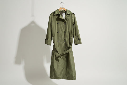 Jil Sander Trench Coat Green Ladies Size D4