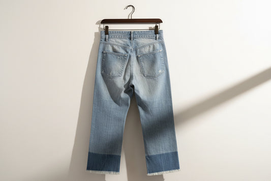 Isabel Marant ETOILE Two Tone Cuff Jeans Size S