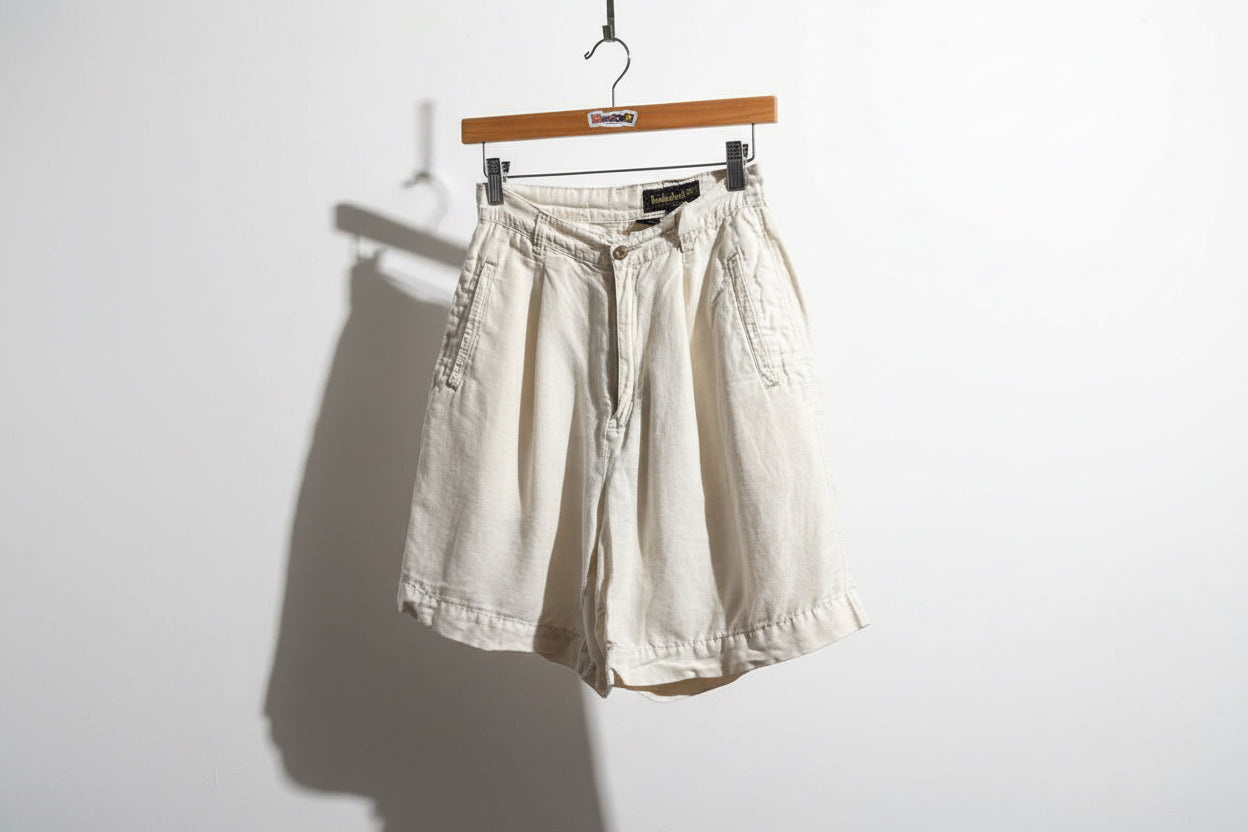 Timberland White Linen Shorts Ladies Size 6
