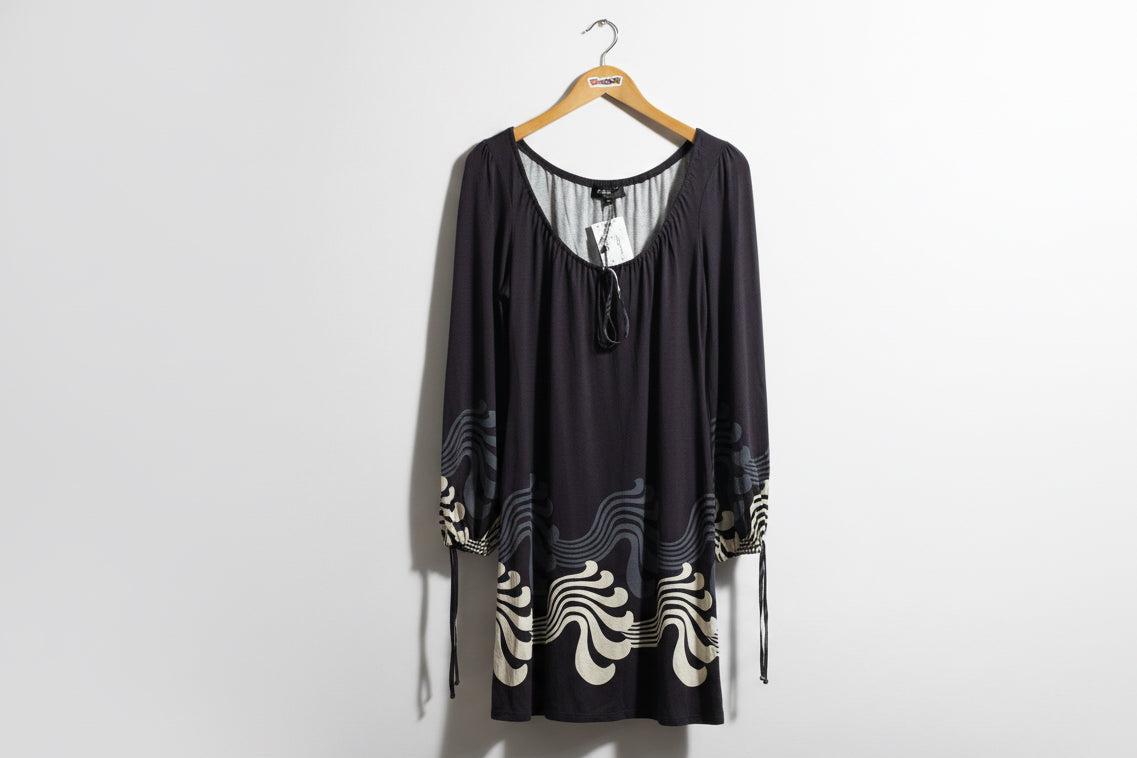 ABS Platinum Black Shawl Jacket Size L