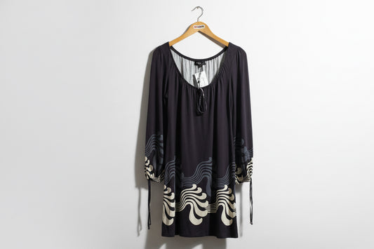 ABS Platinum Black Shawl Jacket Size L