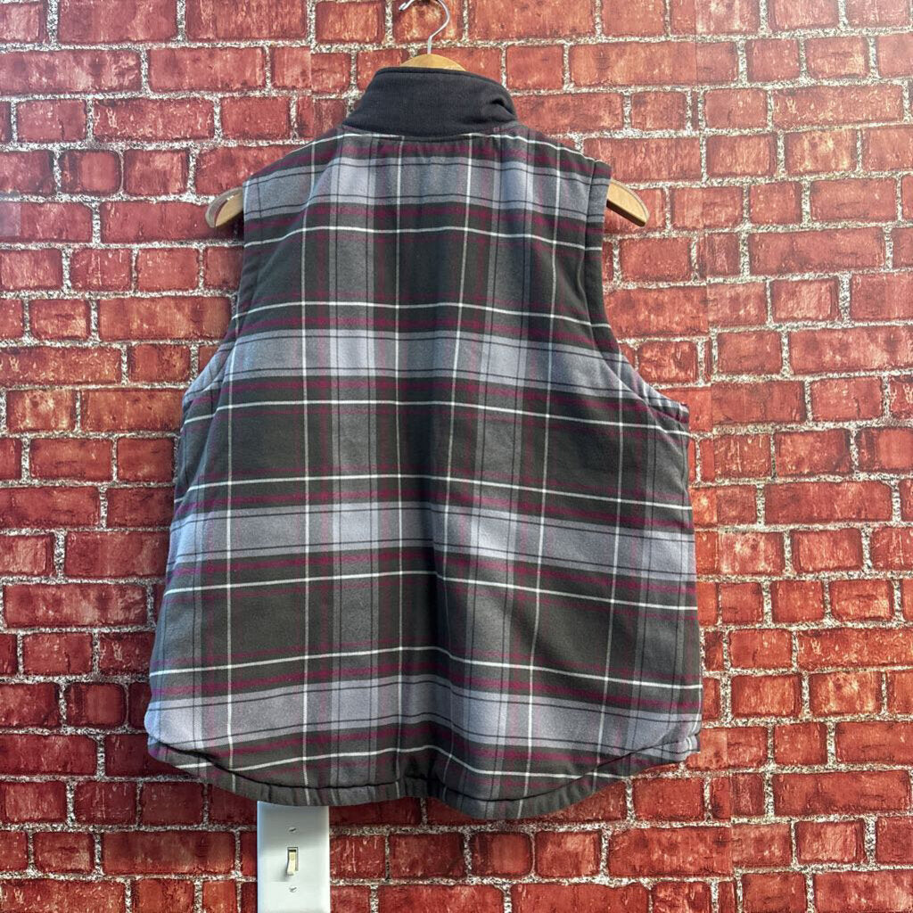 Carhartt Plaid Vest Pink & Grey Size XL