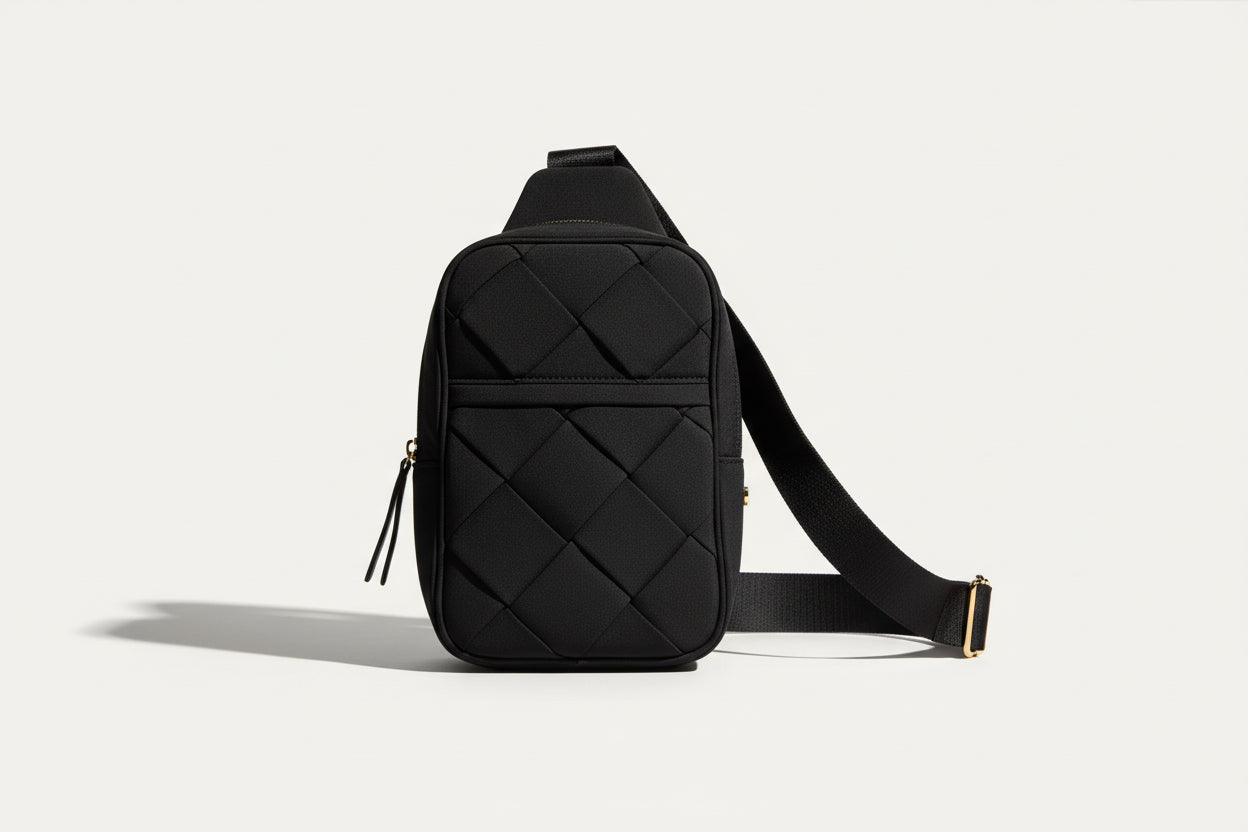 House Of Harlow 1960 Black Quilted Bag