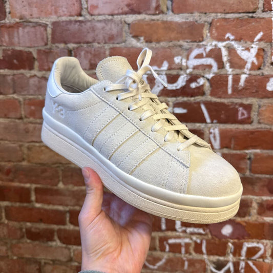 New Adidas Y-3 Beige Suede Sneakers Size 9.5M