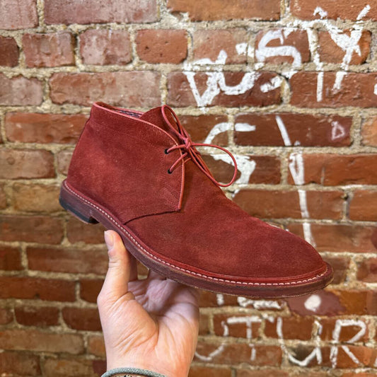 Paul Smith Red Chukka Boots Suede Size 8.5M