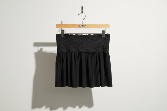 Touch 9 Black Lacy Top Size D1