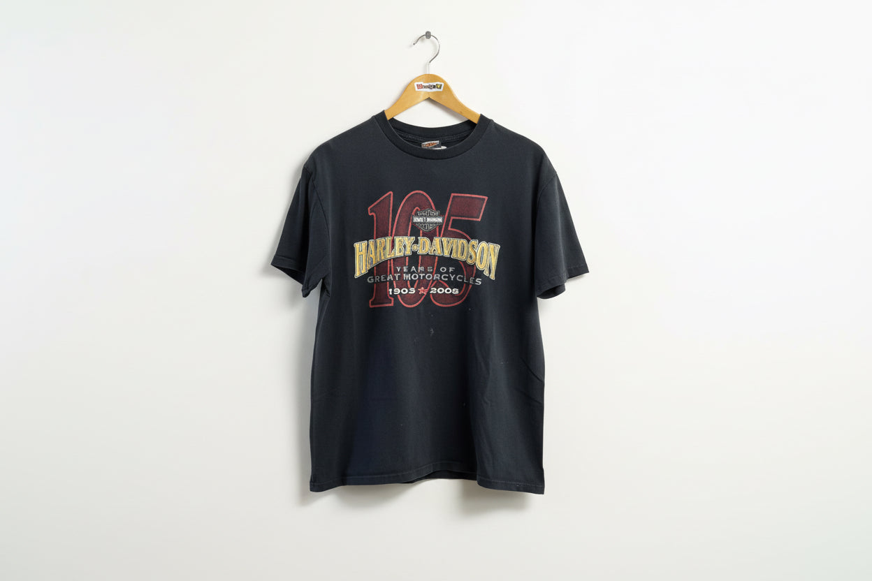 Harley davidson 2008 tee black Size D7