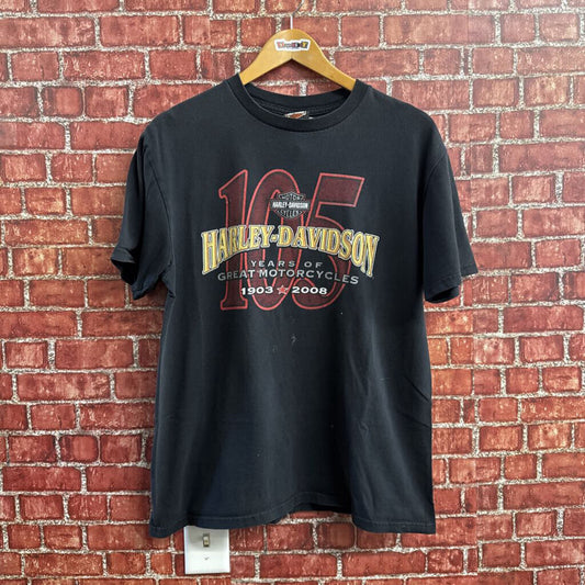 Harley davidson 2008 tee black Size D7