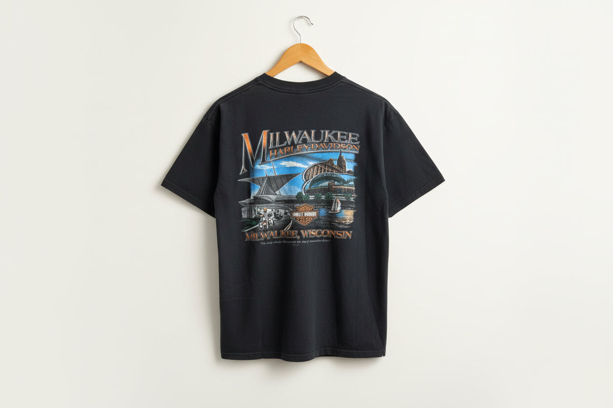 Harley davidson 2008 tee black Size D7