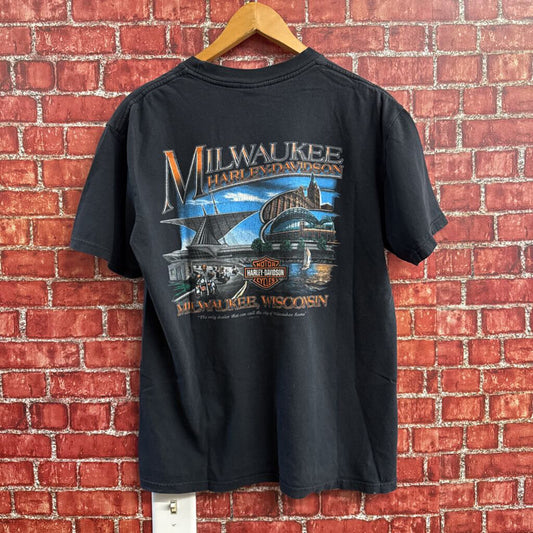 Harley davidson 2008 tee black Size D7