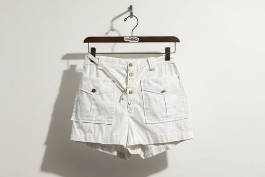 Vintage Pantter Shorts Cargo White Size D1