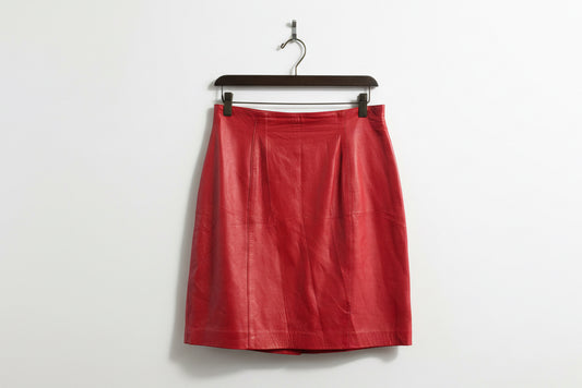 VTG Evan Davies Leather Skirt Size 12