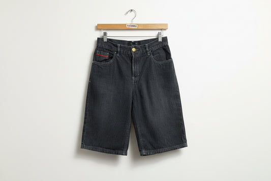 Beverly Hills Polo Club Jean Shorts Long Grey Ladis Size 26