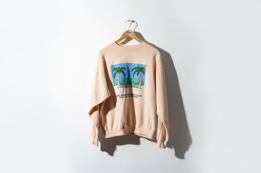 Hanes Vintage Crewneck Palm Trees Pink/Blue/Green Men’s Size XL