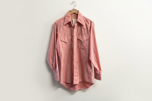 Ely Plains Rider Vintage Button Up Snap Western Pink Size Size M