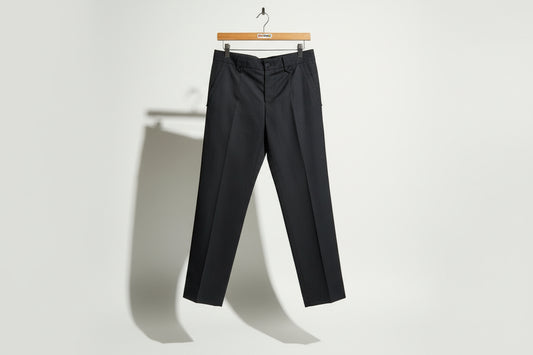 Dolce & Gabbana Trousers Pin Stripe Wool Black/Brown Ladies Size 44