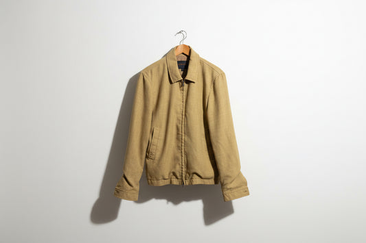 Marni Jacket Wool Zip Heather Yellow/Grey Men’s Size 50