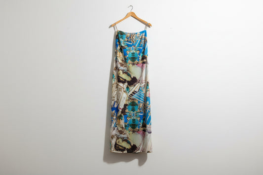 Miaou Baroque Tank Dress Maxi Multi Size 1XL