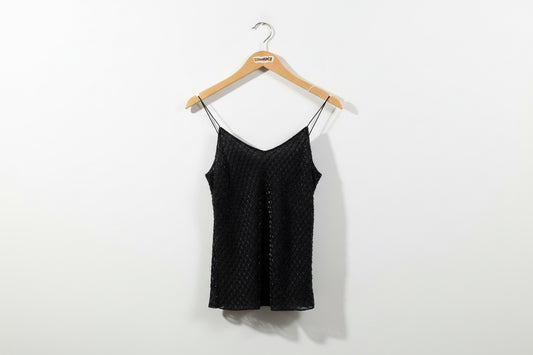 NWT Ann Taylor Vintage Tank Silk Beaded Black Ladies Size 2