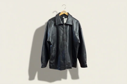 LMC Faux Leather Jacket Black Men’s Size L