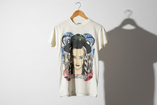 Vintage 1984 Culture Club tee White Size D4-
