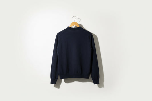 Comme Des Garcons PLAY Cardigan Wool AS-IS Lil Heart Logo Navy Size M