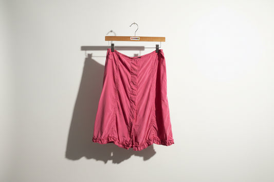 Weekend Max Mara Skirt Button Up Silk/Cotton Pink Size 8