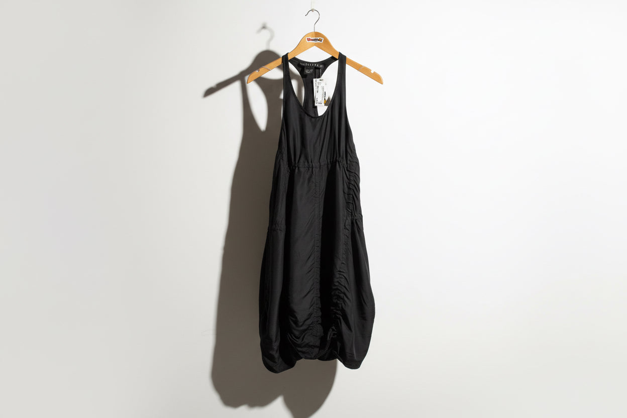 Peachoo + Krejberg Midi Dress Racerback Silk Black Size S