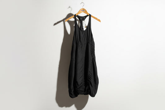 Peachoo + Krejberg Midi Dress Racerback Silk Black Size S