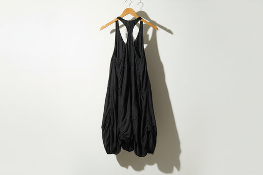 Peachoo + Krejberg Midi Dress Racerback Silk Black Size S