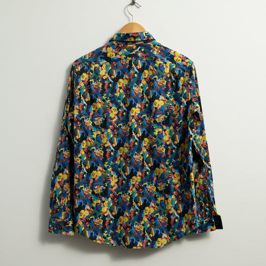 Paul Smith Button Up Hands/People Pattern Multi Men’s Size L